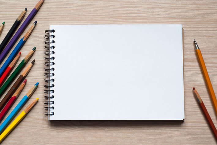 Drawing Tools on a Desk